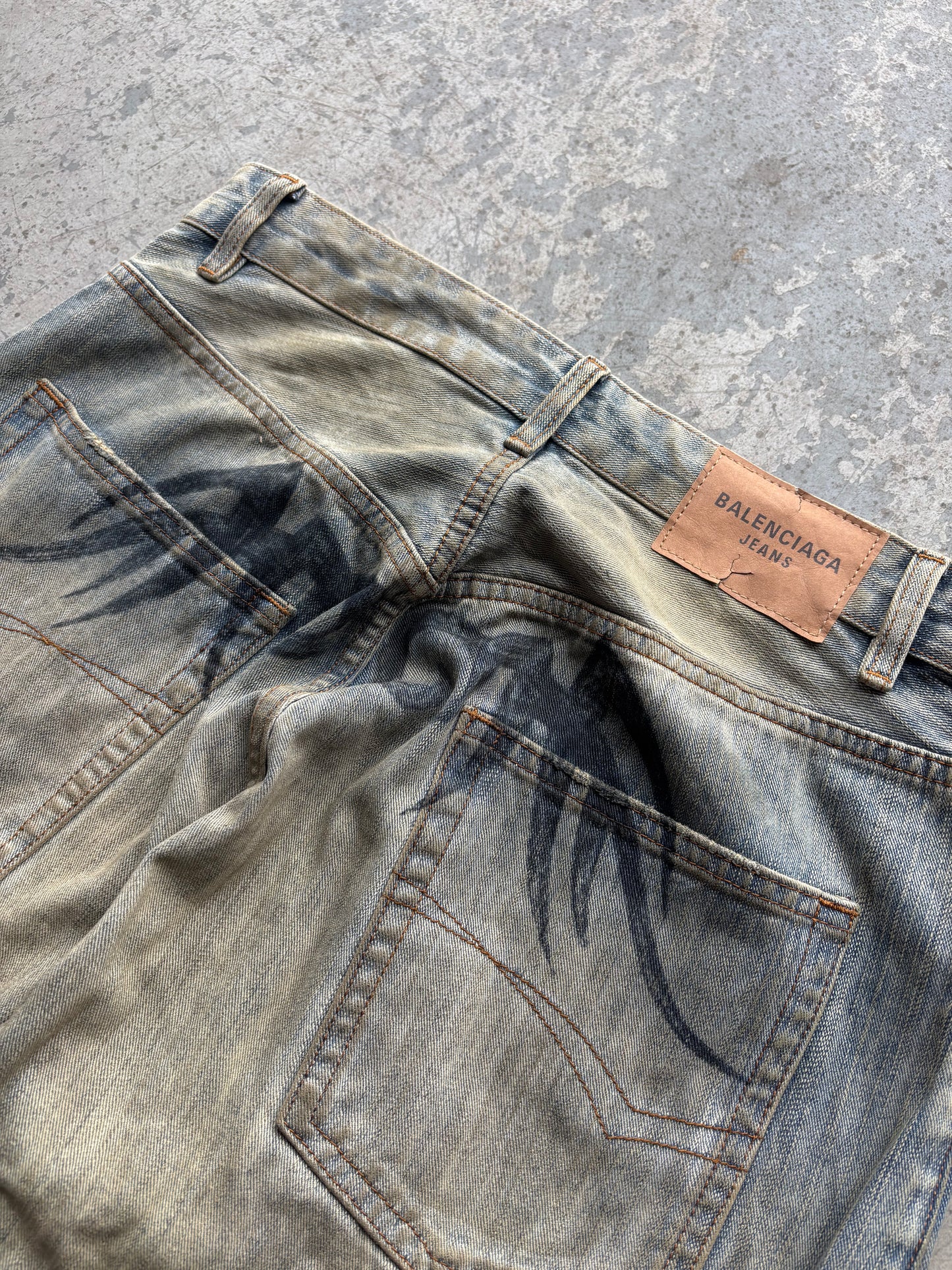 Balenciaga Tribal Baggy Jeans