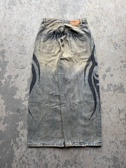 Balenciaga Tribal Baggy Jeans