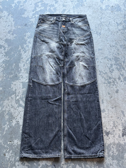 Balenciaga Relief Stitching Jeans