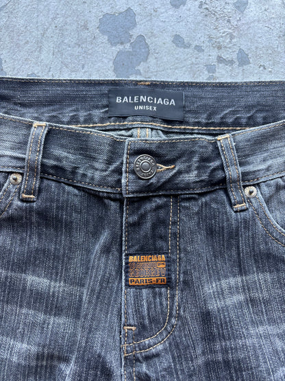Balenciaga Relief Stitching Jeans